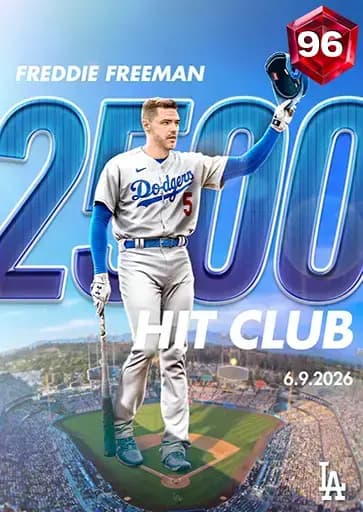 Freddie Freeman Milestone card art