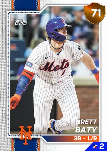 Brett Baty Live card art