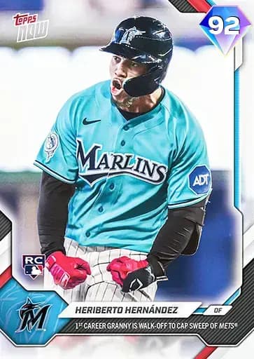 Heriberto Hernández Topps NOW card art